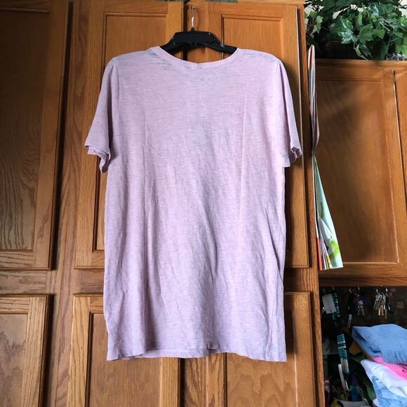 NWT MONROW Burn Out Oversized Crew Neck Tee Lavender - M - Picture 7 of 12